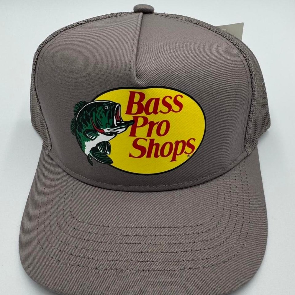 Original Bass Pro Shoo Trucker Hat Grey O/S SnapBack